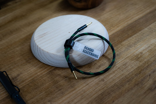 TRRS Basic Black & Green Cable