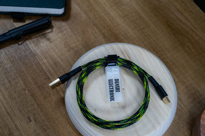 Black &amp; Light Green Basic Cable